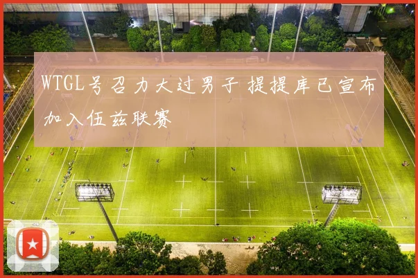 WTGL号召力大过男子 提提库已宣布加入伍兹联赛